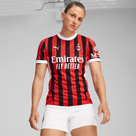 Damska koszulka domowa AC Milan 24/25, For All Time Red-PUMA Black, small
