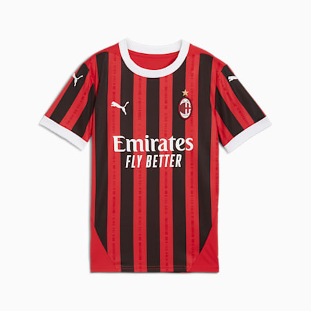 Camiseta AC Milan réplica local para juniors, For All Time Red-PUMA Black, small-PER
