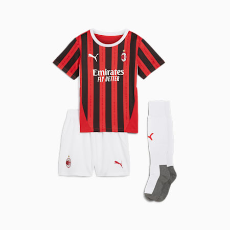 Minikit AC Milan 1.ª equipación 24/25 para niños, For All Time Red-PUMA Black, small