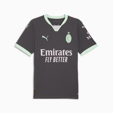 AC Milan 24/25 Third Men's Jersey, Shadow Gray-Fresh Mint, small-AUS