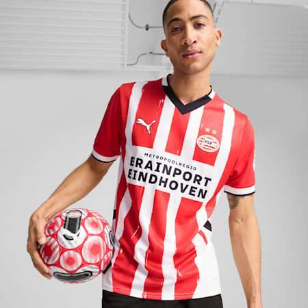 PSV Eindhoven 24/25 Home Men's Jersey, For All Time Red-PUMA White, small-AUS