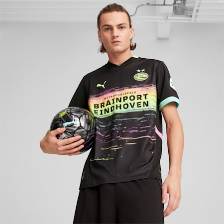 Maillot Away 24/25 PSV Eindhoven Homme, PUMA Black-Yellow Alert, small