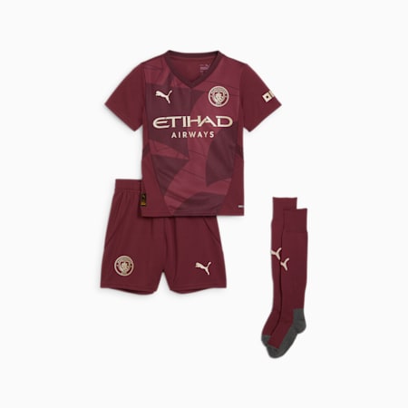 Mini kit Third Manchester City 24/25 per bambini, Dark Jasper, small