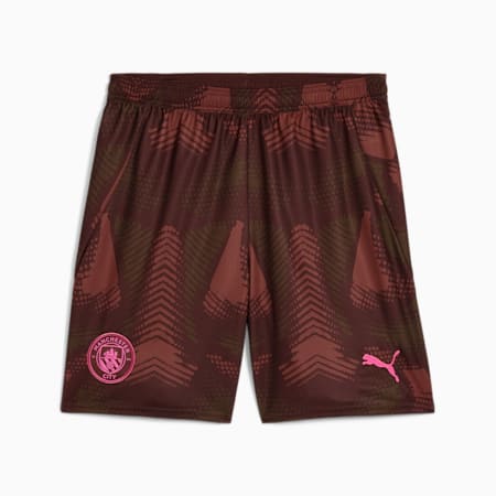 Shorts da portiere Manchester City 24/25 da uomo, Espresso Brown-Wild Willow, small