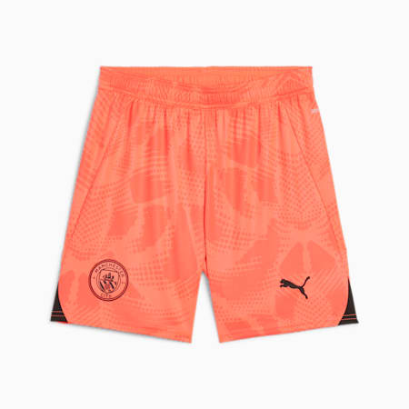 Shorts de portero Manchester City 24/25 juvenil, Neon Sun, small