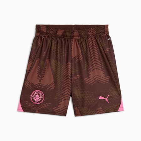 Manchester City 24/25 Goalkeeper Shorts Youth, Espresso Brown-Wild Willow, small