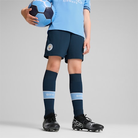 Manchester City 24/25 Shorts Teenager, Marine Blue, small