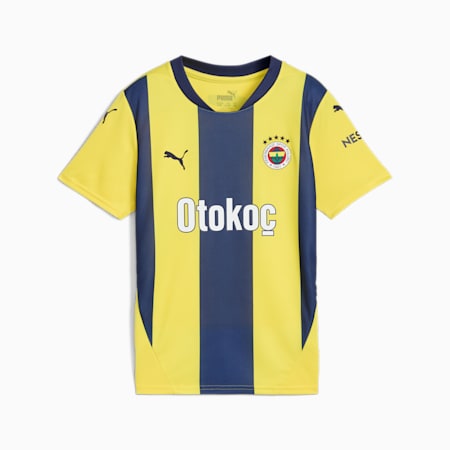 Fenerbahçe SK 24/25 thuisshirt voor jongeren, Speed Yellow-Blue Violet, small