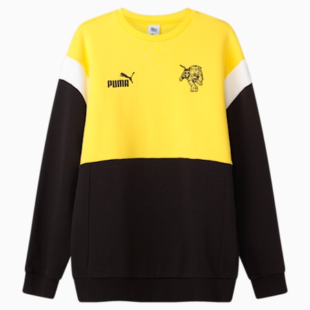 Richmond Football Club 2024 Unisex Heritage Crew, Vibrant Yellow-PUMA Black-RFC, small-AUS