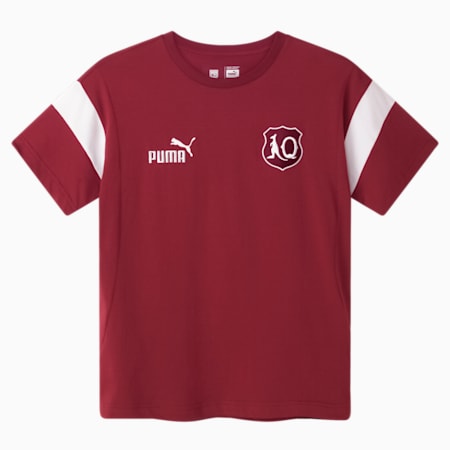 Queensland Maroons 2024 Heritage Tee - Youth 8-16 years, Burgundy-PUMA White-QRL Maroon, small-AUS