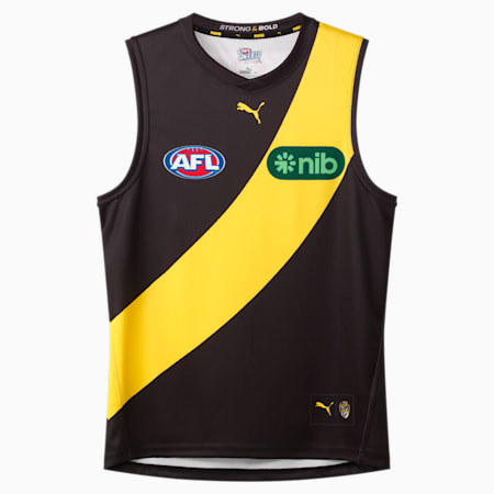 Richmond Football Club 2024 Men’s Replica Home Guernsey, Puma Black-Vibrant Yellow-RFC  Home Clw, small-AUS