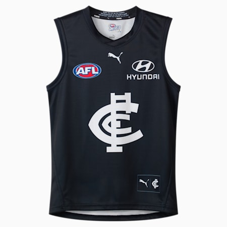 Carlton Football Club 2024 Men’s Replica HOME Guernsey, Dark Navy-PUMA White-CFC, small-AUS