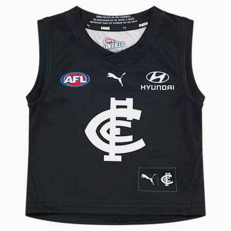 Carlton Football Club 2024 Replica HOME Guernsey - Infants 0-4 years, Dark Navy-PUMA White-CFC, small-AUS