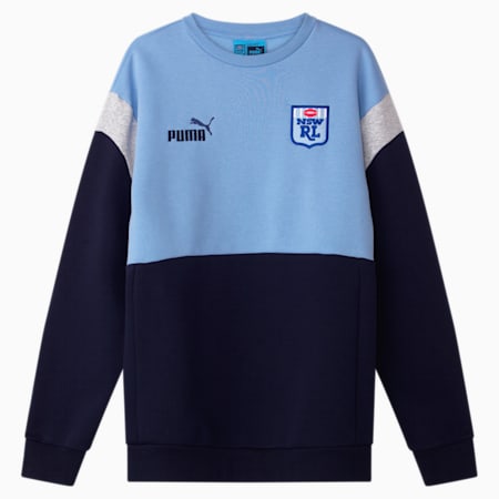 NSW Blues 2024 Unisex Heritage Crew, Bel Air Blue-Dark Sapphire-NSW, small-AUS