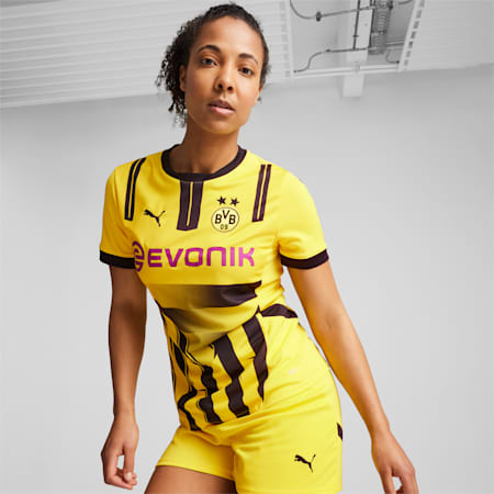 Borussia Dortmund 24/25 Cup Jersey Women, Faster Yellow-PUMA Black, small