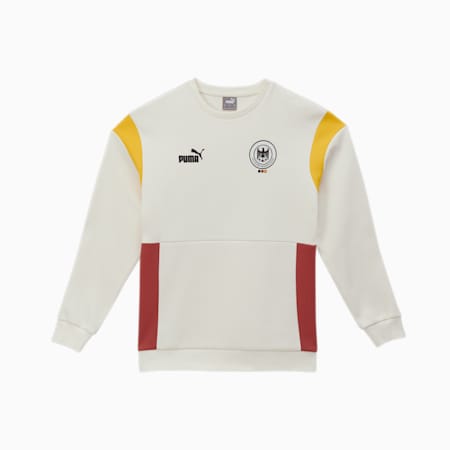 Maglia girocollo Deutscher Handball Bund Archive da uomo, Warm White-PUMA Black, small