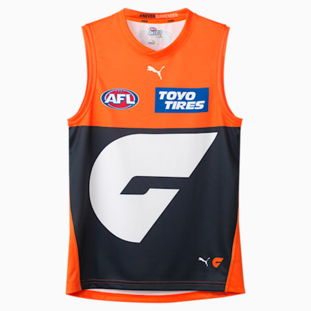 GWS GIANTS 2024 Replica HOME Guernsey - Youth 8-16 years, Midnight Navy-Orange Tiger-GIANTS Home, small-AUS