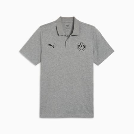 Koszulka polo Essentials Borussia Dortmund, Medium Gray Heather, small