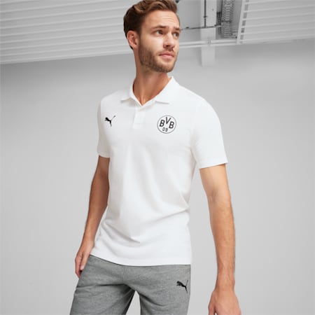 Koszulka polo Essentials Borussia Dortmund, PUMA White, small