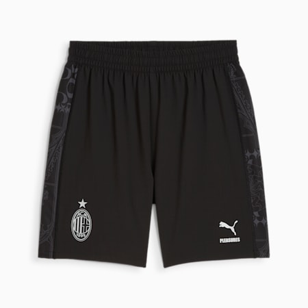 Shorts de fútbol promocionales AC MILAN x PLEASURES, PUMA Black-Asphalt, small