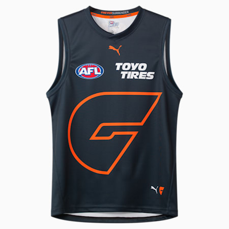 GWS GIANTS 2024 Replica CLASH Guernsey - Youth 8-16 years, Midnight Navy-GIANTS, small-AUS