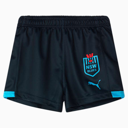NSW Blues 2024 Replica Short - Youth 8-16 years, Dark Sapphire-Bel Air Blue-NSW, small-AUS