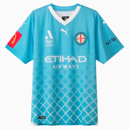 Melbourne City FC Replica 23/24 HOME Jersey, Team Light Blue-PUMA White-MCFC Home, small-AUS