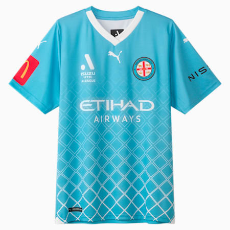 Melbourne City FC Replica 23/24 HOME Jersey - Youth 8-16 years, Team Light Blue-PUMA White-MCFC, small-AUS