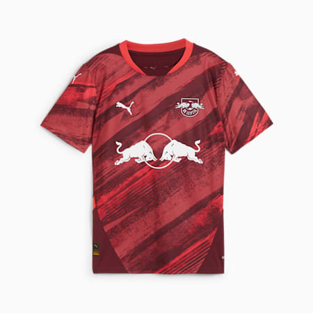 RB Leipzig 24/25 Away Jersey Youth, Dark Jasper-Active Red, small