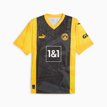 Borussia Dortmund Men's Soccer Special Edition Jersey, PUMA Black-Yellow Sizzle, small