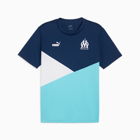Olympique de Marseille Fußballtrikot, Persian Blue-PUMA White, small