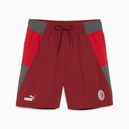 AC Milan Men's Woven Shorts, Team Regal Red-Fast Red-Cool Dark Gray, small-AUS