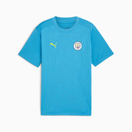 Manchester City trainingsshirt voor jongeren, Magic Blue-Yellow Glow, small