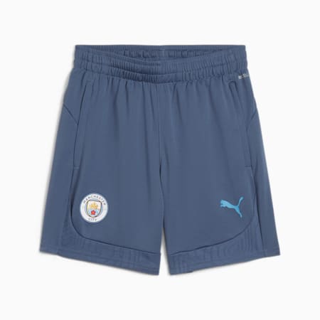 Shorts da allenamento Manchester City per ragazzi, Inky Blue-Magic Blue, small