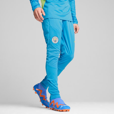 Manchester City Training Pants Men, Magic Blue-Yellow Glow, small