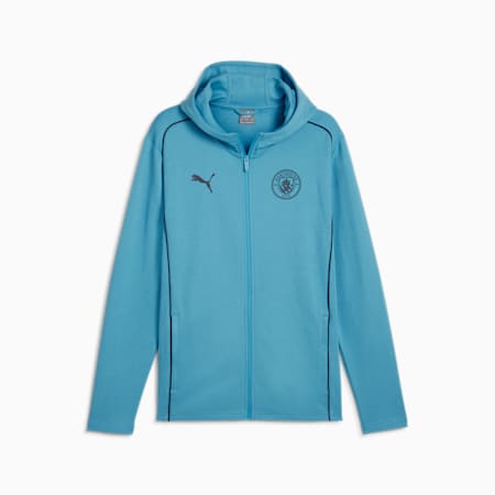 Manchester City Casuals Hooded Jacket Men, Magic Blue-New Navy, small