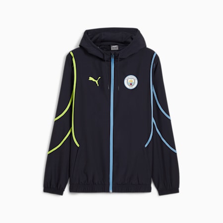 MCFC 프리매치 우븐 자켓<br>MCFC Prematch Woven Jacket, New Navy-Yellow Glow, small-KOR