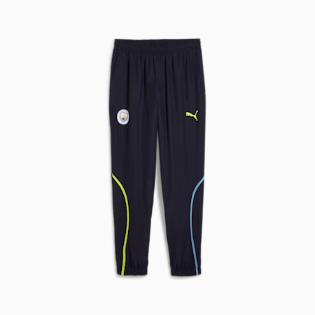 MCFC 프리매치 우븐 팬츠<br />MCFC Prematch Woven Pant, New Navy-Yellow Glow, small-KOR