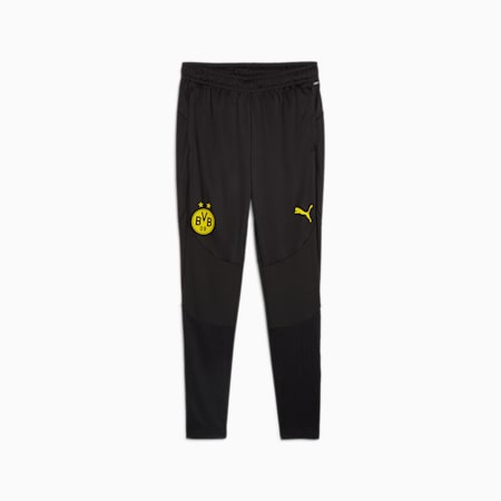 Borussia Dortmund Training Pants Men, PUMA Black-Faster Yellow, small