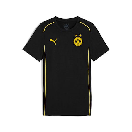 Borussia Dortmund Casuals Tee Youth, PUMA Black-Faster Yellow, small