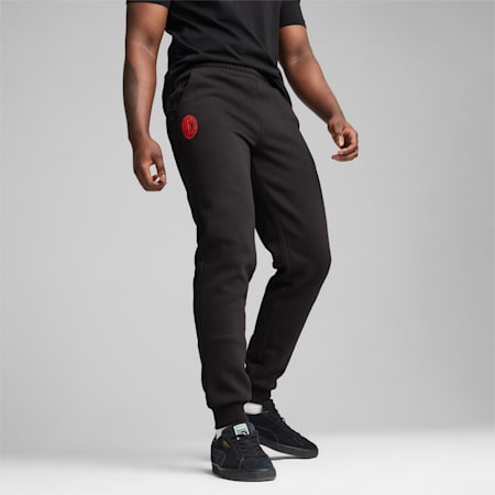 Pantalon ftblESSENTIALS AC Milan Homme, PUMA Black-For All Time Red, small