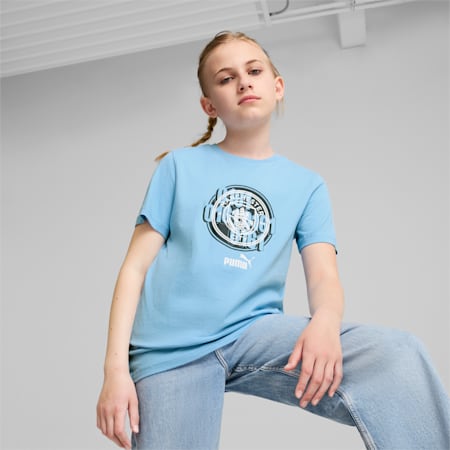 Manchester City F.C. ftblCULTURE T-Shirt Teenager, Team Light Blue, small