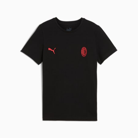 AC Milan ftblESSENTIALS T-Shirt Teenager, PUMA Black-For All Time Red, small