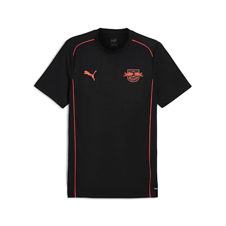 RB Leipzig Casuals Tee Men, PUMA Black-Active Red, small