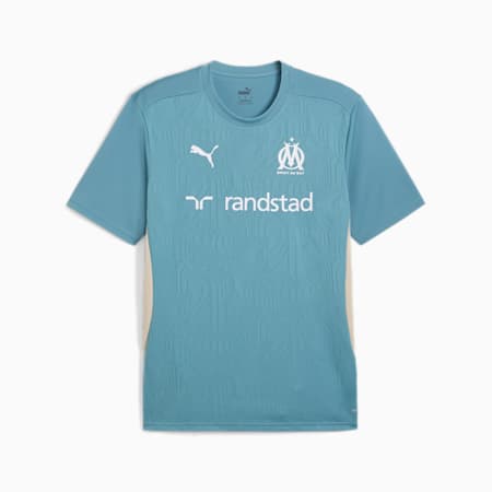 Camiseta de training Olympique de Marseille para hombre, Bold Blue-Putty, small