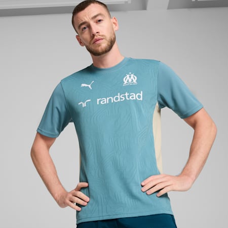 Maglia da allenamento Olympique de Marseille da uomo, Bold Blue-Putty, small