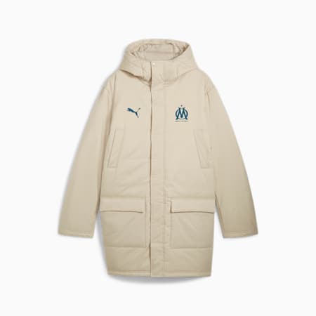 Olympique de Marseille Winter Jacket Men, Putty-Ocean Tropic, small
