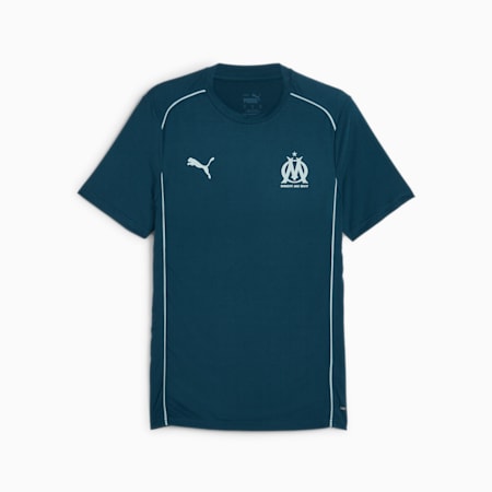 Olympique de Marseille Casuals T-Shirt Herren, Ocean Tropic-Turquoise Surf, small