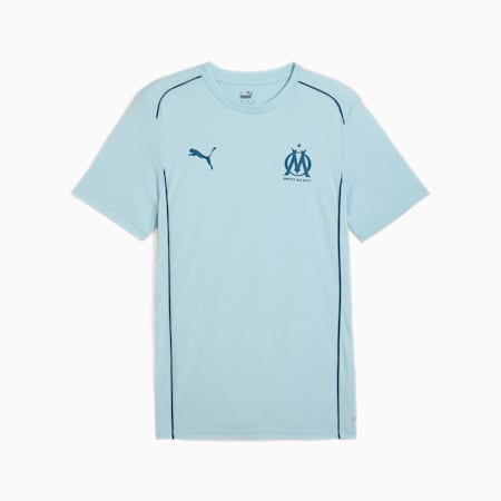 Olympique de Marseille Casuals T-Shirt Herren, Turquoise Surf-Ocean Tropic, small