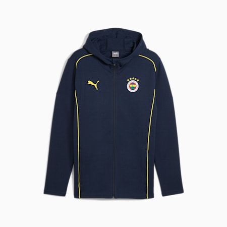 Fenerbahçe SK Casuals Kapuzenjacke Herren, Club Navy-Speed Yellow, small